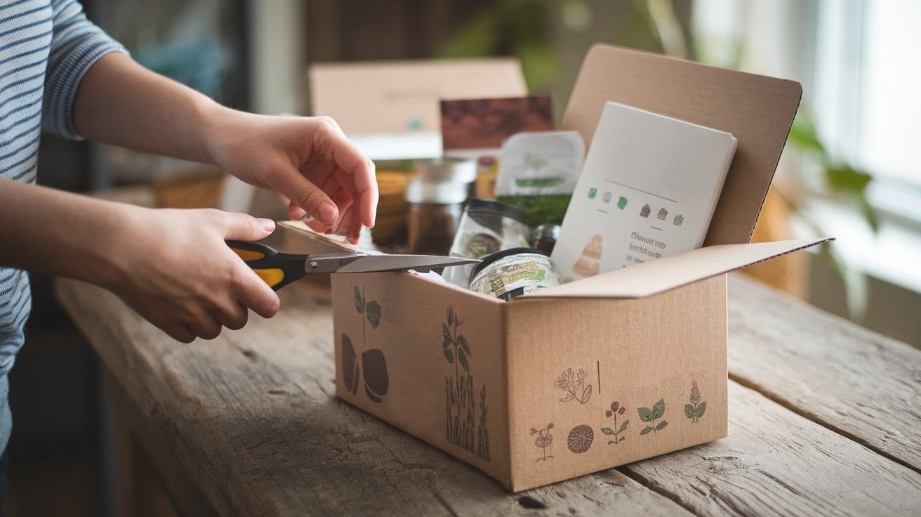 Subscription box kit for beginner gardeners and DIY enthusiasts.